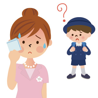 母親が緊張するとこどもも緊張してしまう？