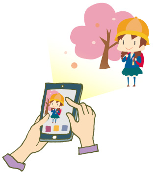 昼間でもフラッシュを使う