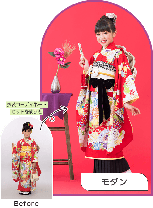 スタイリングセット撮影イメージ画像