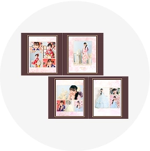 ふやせるアルバム用デザイン写真4面(12カット)