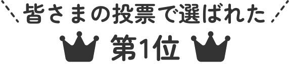 皆さまの投票で選ばれた第1位