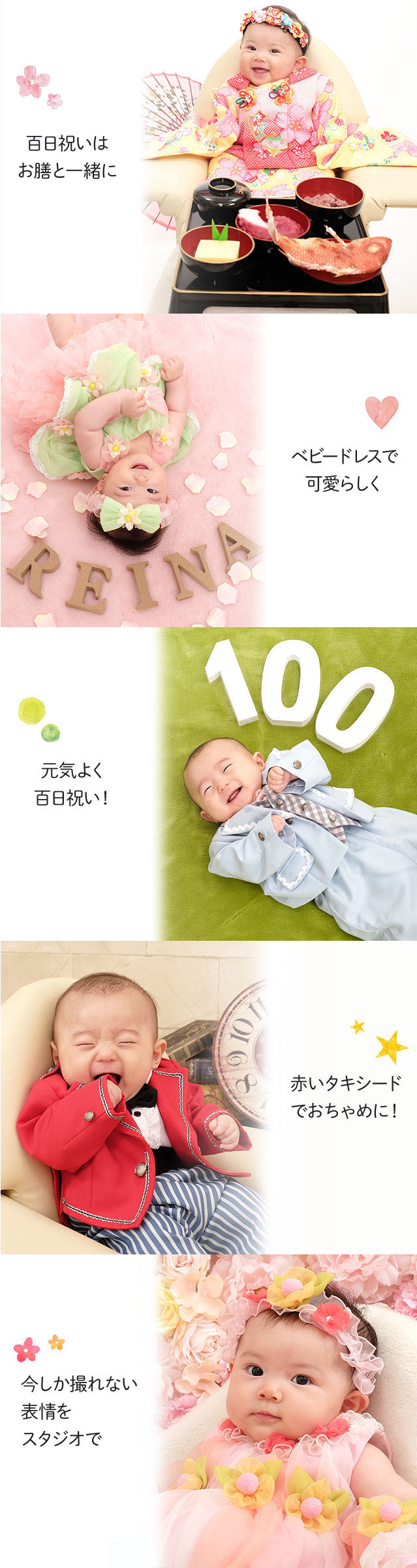 百日祝い・お食い初めフォトギャラリー