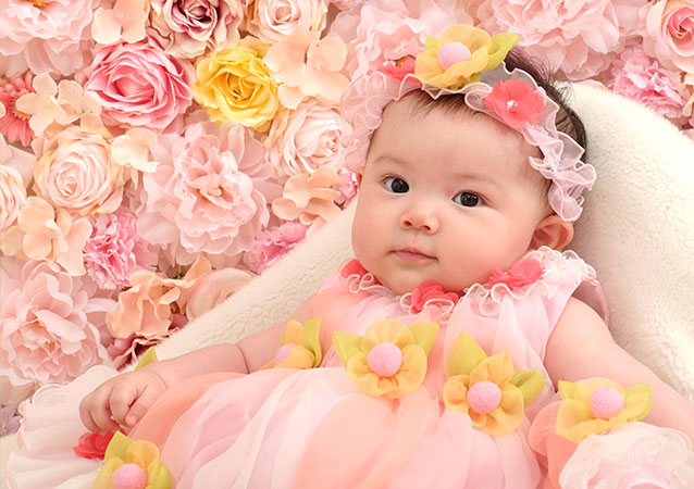 ベビードレスでの撮影