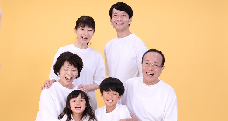 父の日家族写真撮影