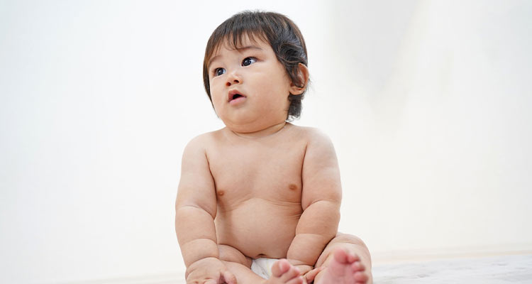 ハーフバースデーの記念におしりアートを楽しもう