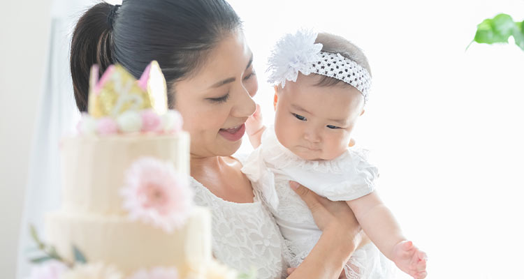 ハーフバースデーにケーキを!お祝いで映える写真を残そう