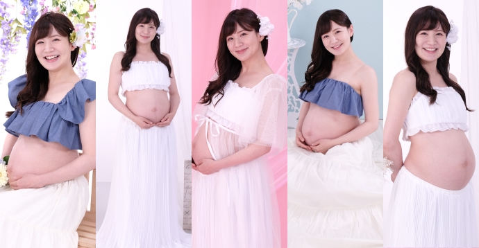 衣装に合わせて撮影!