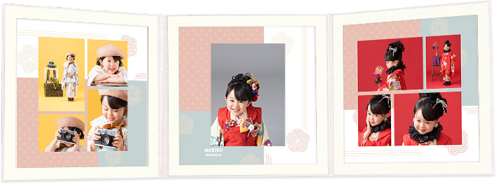 デザイン台紙(3面)はなだより